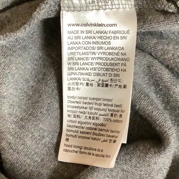Calvin Klein Size Small Light Gray Men's Hoodie. Preloved - Picture 6 of 6